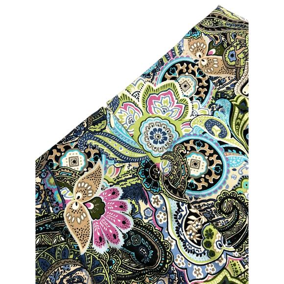 Talbots Petites Paisley Multicolor Straight Pencil Mini Skirt Size 10P Colorful - Picture 5 of 10